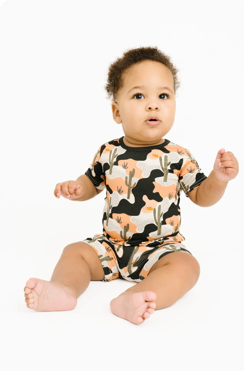 Little One Shop- Dusk Desert Bamboo Shorts Set