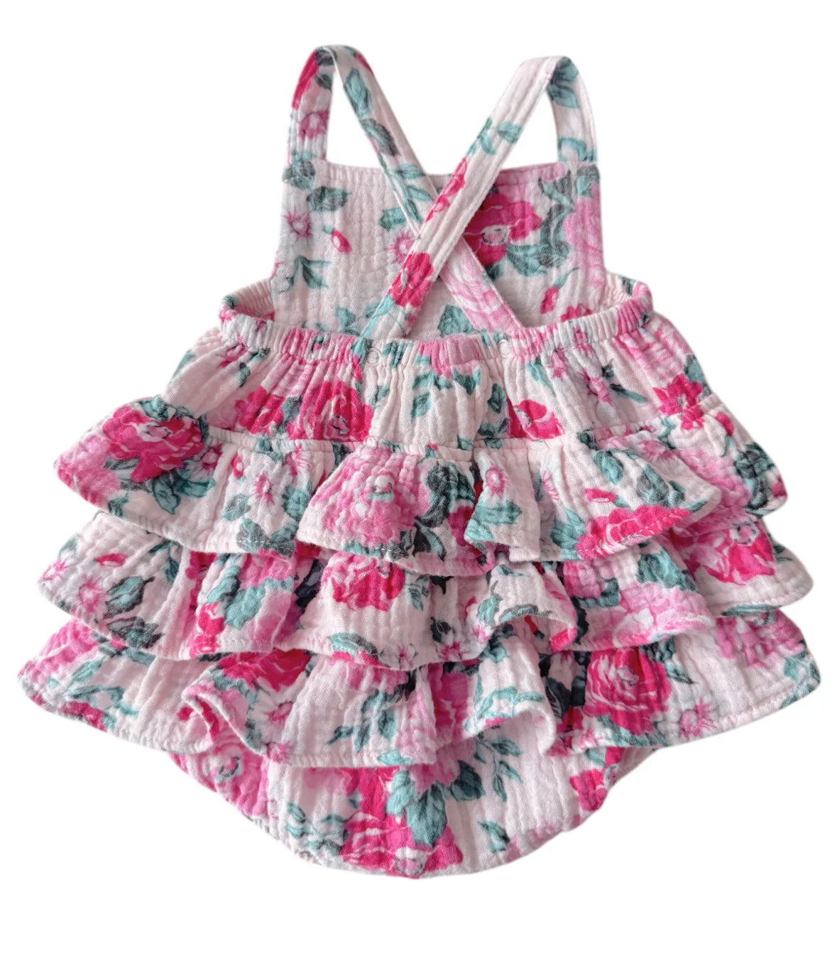 Spearmint baby: Muslin, sun suit, pink splendor