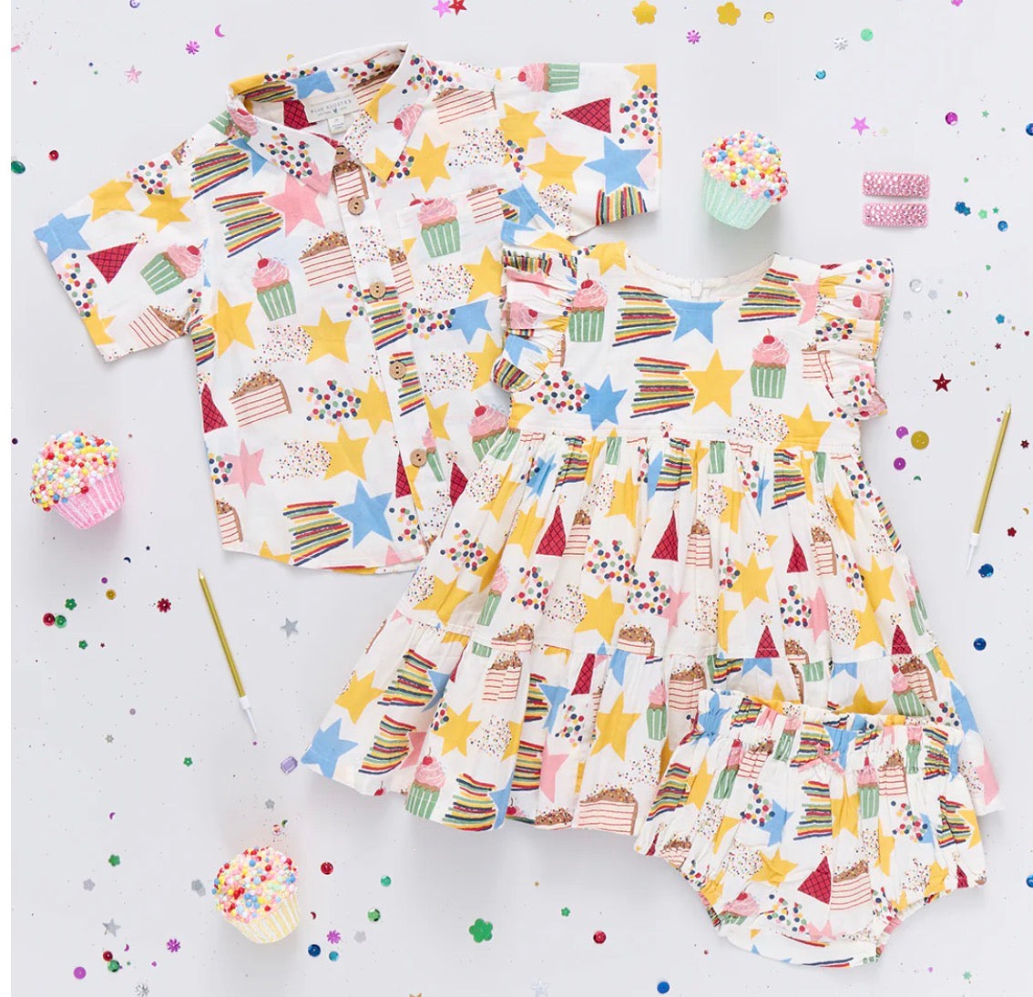 Pink Chicken- Jennifer Dress Set: Birthday Star