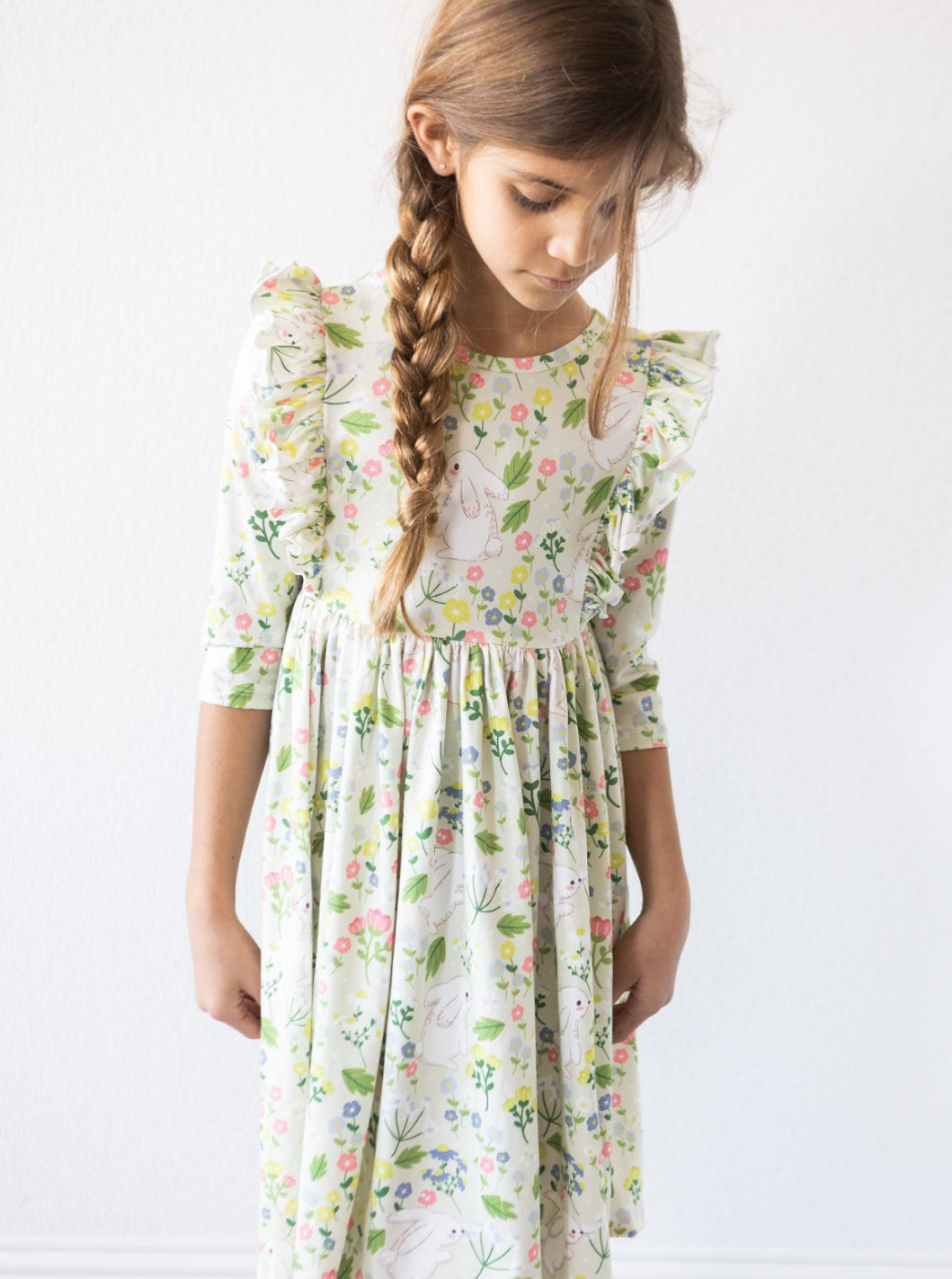 NO BUNNY LIKE YOU RUFFLE TWIRL DRESS