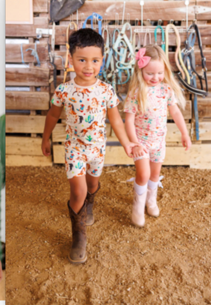 Birdie Bean- Denver 2-piece PJ (s/s and shorts)