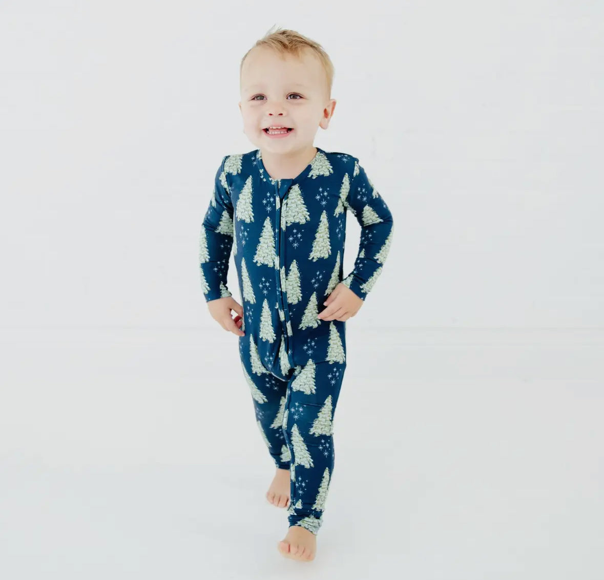Dreamiere: ALL SPRUCED UP CONVERTIBLE FOOTIE - NAVY