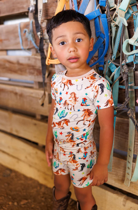 Birdie Bean- Denver 2-piece PJ (s/s and shorts)