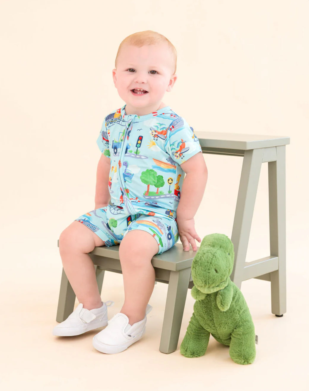 Ziggy Zip Shortie Romper
