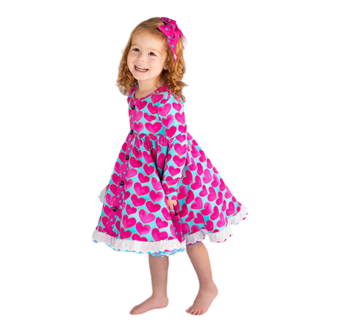 Cora Button Dress