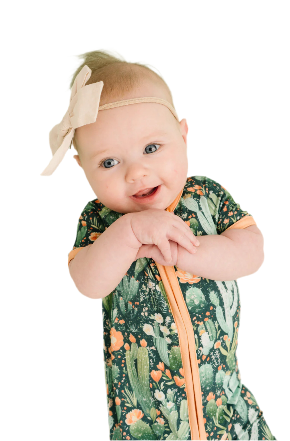 Little One Shop- Blooming Cactus Bamboo Short Zippy