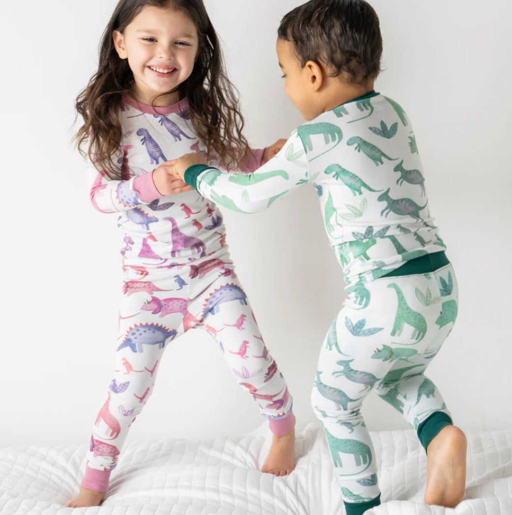 Dreamland Baby- Dreamy Dino (Rose) Classic PJ
