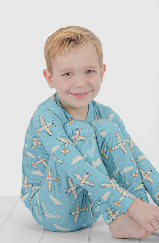 Vintage Skies Classic 2-Piece Pajama