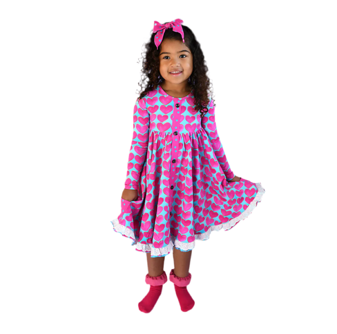 Cora Button Dress