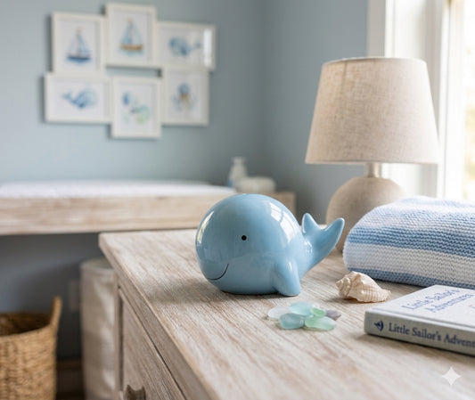 Child to Cherish- Blue Small Whale Bank